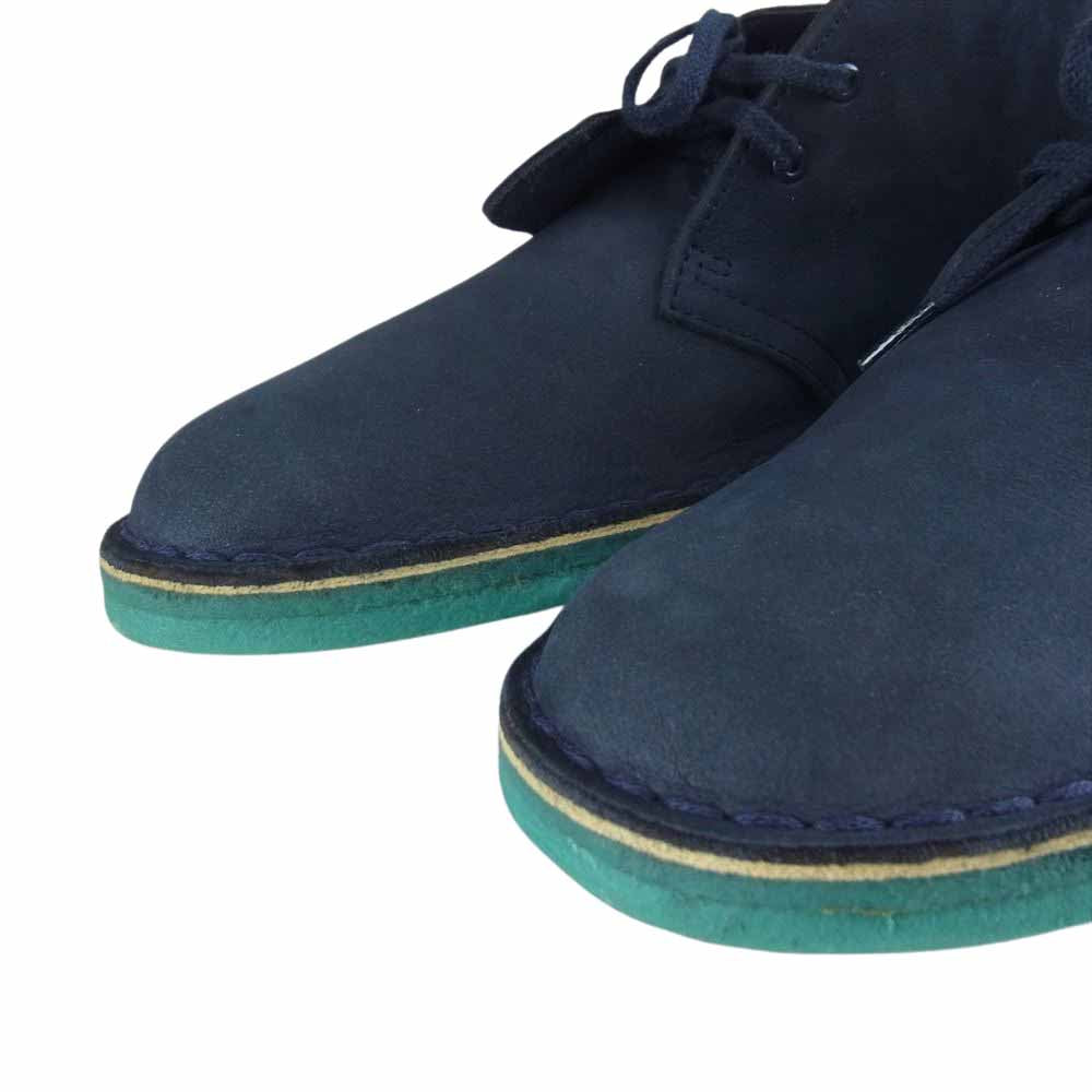 Clarks クラークス Desert Boot  デザート ブーツ ヌバック ネイビー系 US9【中古】