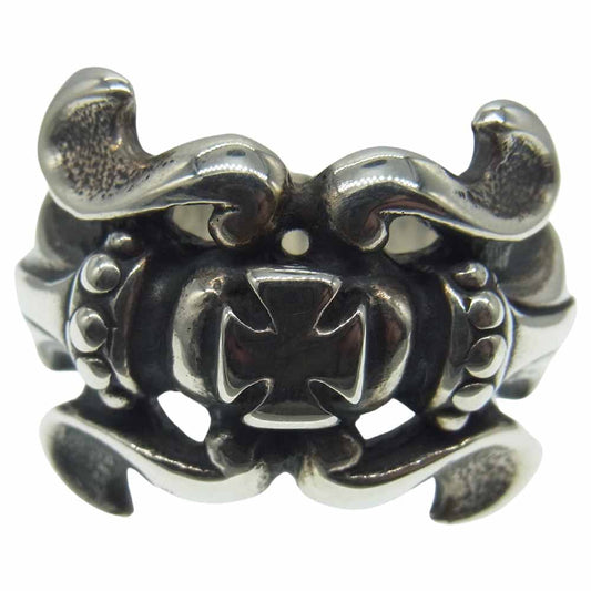 TRAVIS WALKER トラヴィスワーカー TRIDENT RING トライデント リング シルバー系 18号【中古】