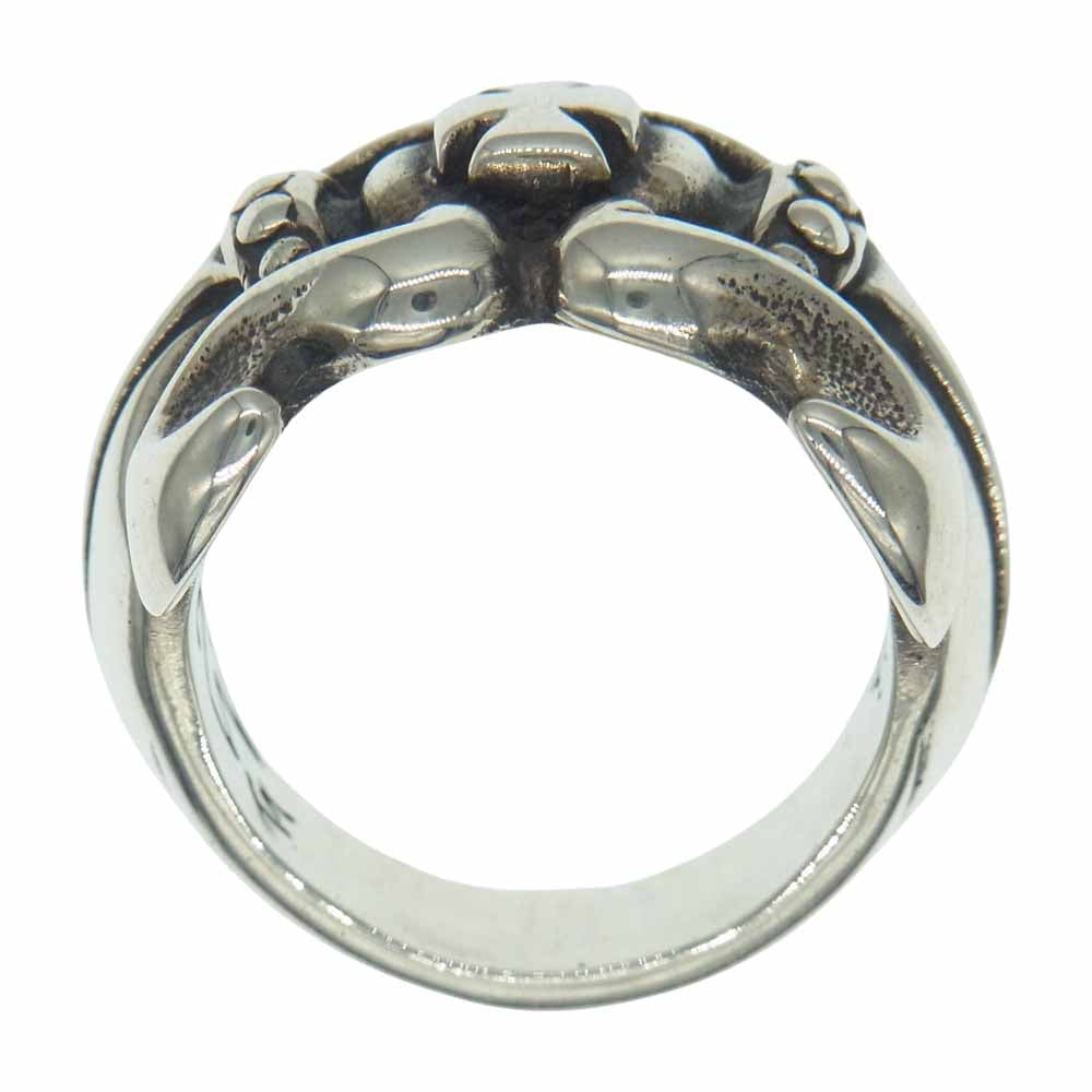 TRAVIS WALKER トラヴィスワーカー TRIDENT RING トライデント リング シルバー系 18号【中古】