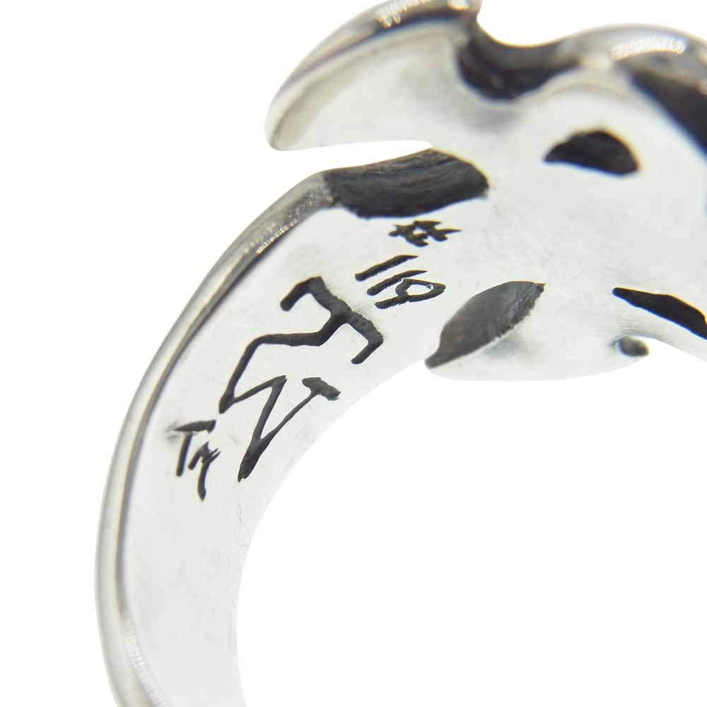 TRAVIS WALKER トラヴィスワーカー TRIDENT RING トライデント リング シルバー系 18号【中古】