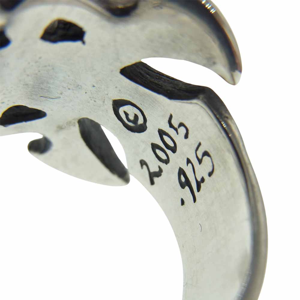 TRAVIS WALKER トラヴィスワーカー TRIDENT RING トライデント リング シルバー系 18号【中古】