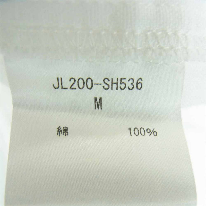 ジョンリンクス JL200-SH536 ダブルガーゼ ブラウス 長袖 シャツ コットン 日本製 ホワイト系 M【中古】