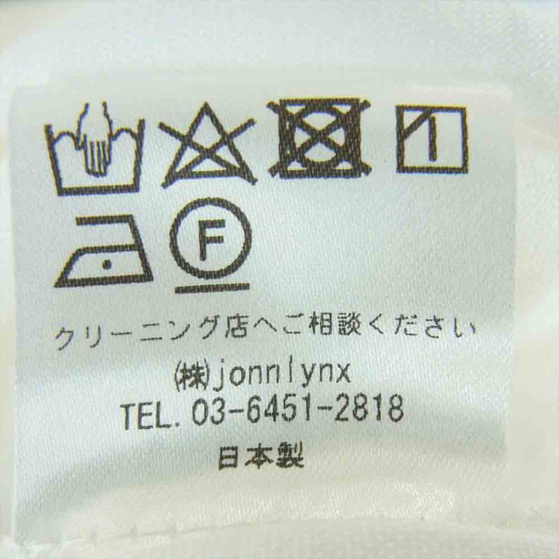 ジョンリンクス JL200-SH536 ダブルガーゼ ブラウス 長袖 シャツ コットン 日本製 ホワイト系 M【中古】