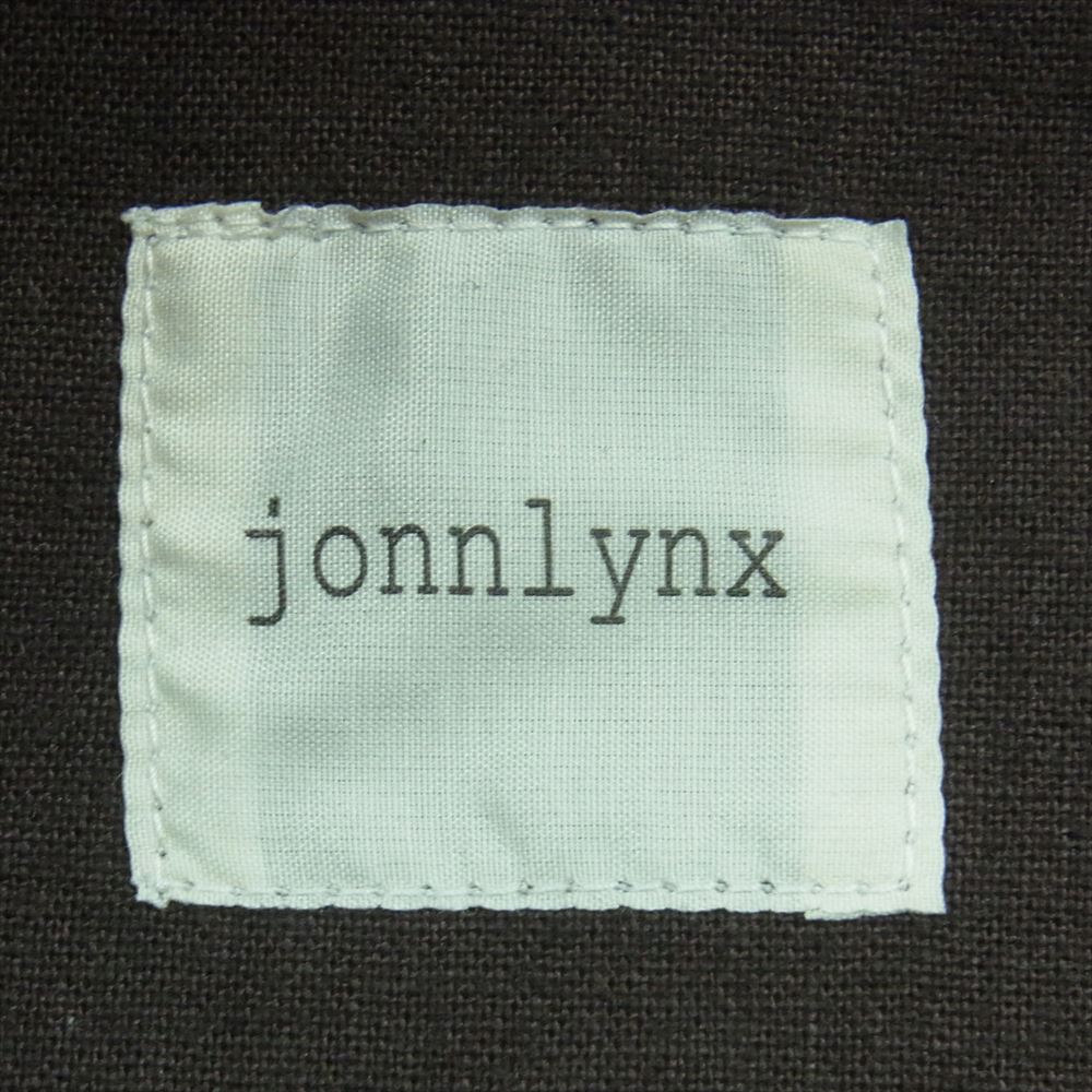 ジョンリンクス JL200-JS477 cotton linen fisherman pants コットン リネン フィッシャーマン パンツ オーバーオール ブラウン系 M【中古】