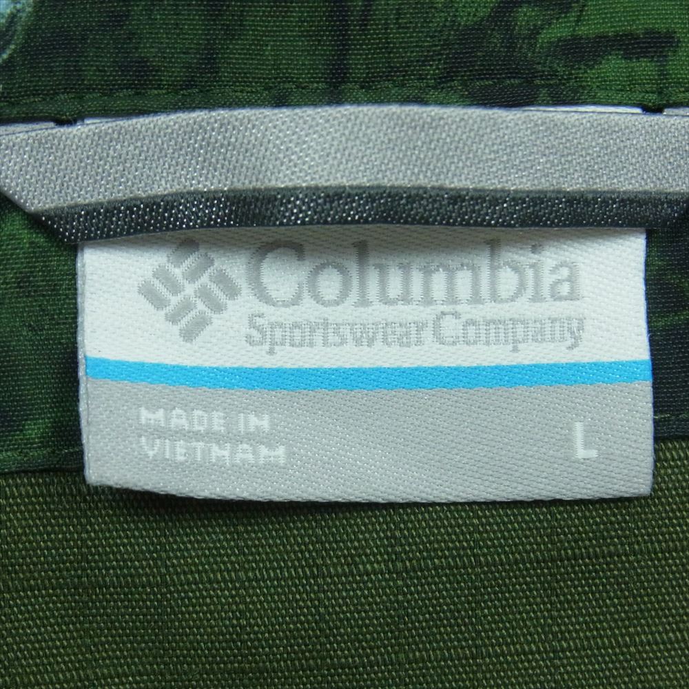 Columbia コロンビア 119 PM4963 GREEN PINES VEST グリーン パインズ 鳥 総柄 ベスト ベトナム製 グリーン系 L【中古】