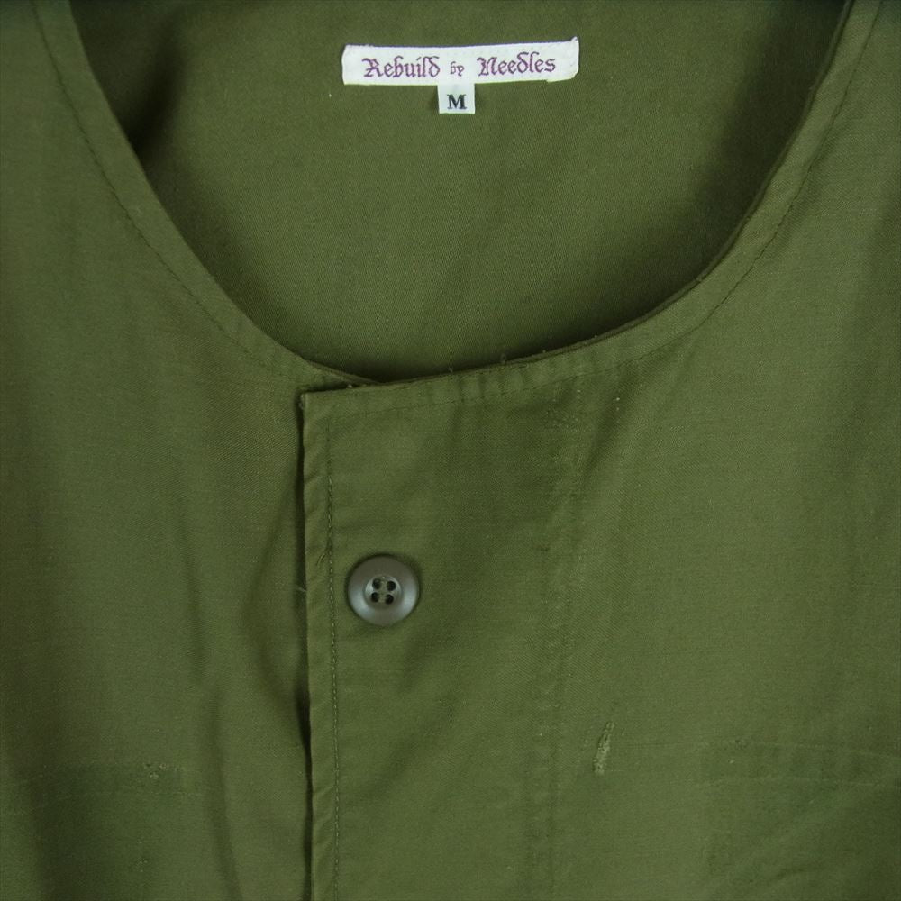 Needles ニードルス Rebuild by Needles M65 Crew Neck Jacket 再構築 リメイク ミリタリー ジャケット カーキ系 M【中古】