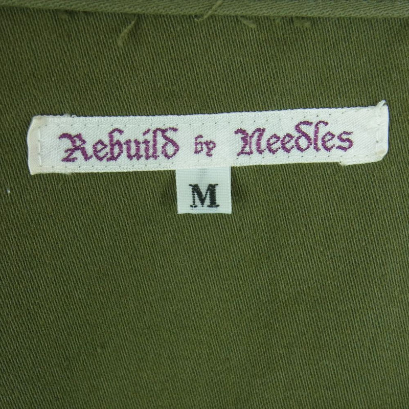 Needles ニードルス Rebuild by Needles M65 Crew Neck Jacket 再構築 リメイク ミリタリー ジャケット カーキ系 M【中古】
