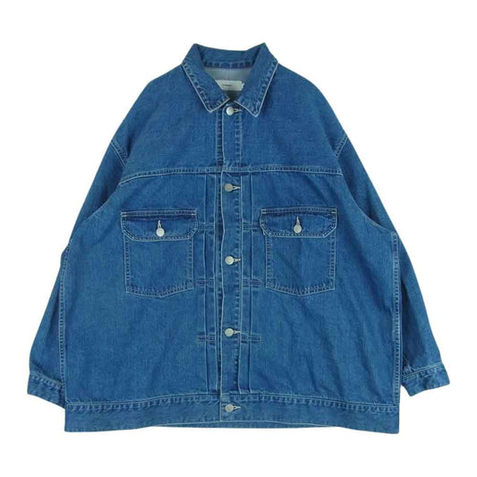 GRAPHPAPER グラフペーパー GM204-30251 Denim Jacket デニム ジャケット 日本製 インディゴブルー系 1【中古】
