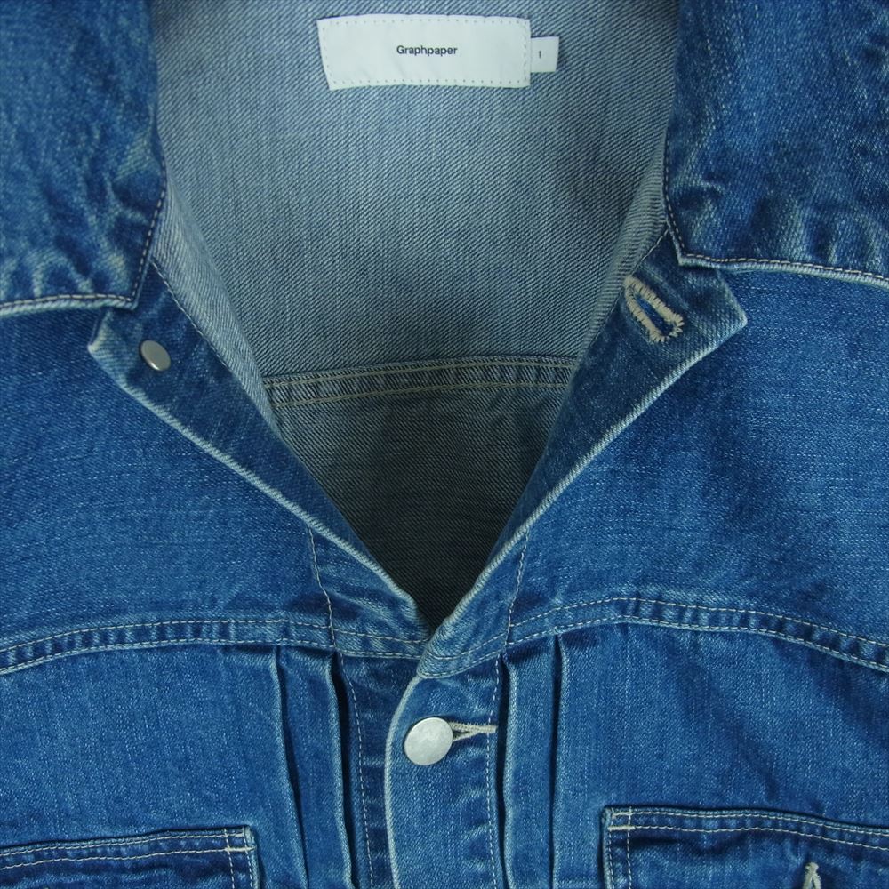 GRAPHPAPER グラフペーパー GM204-30251 Denim Jacket デニム ジャケット 日本製 インディゴブルー系 1【中古】