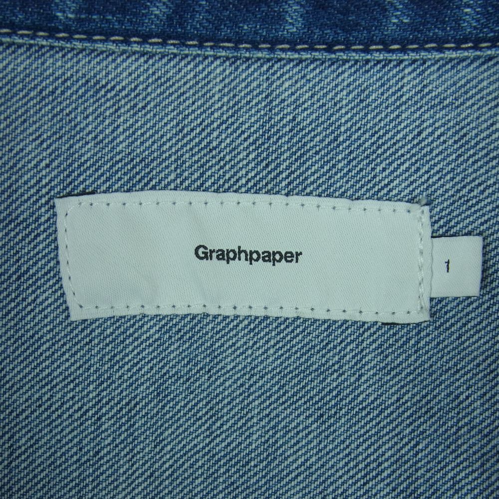 GRAPHPAPER グラフペーパー GM204-30251 Denim Jacket デニム ジャケット 日本製 インディゴブルー系 1【中古】