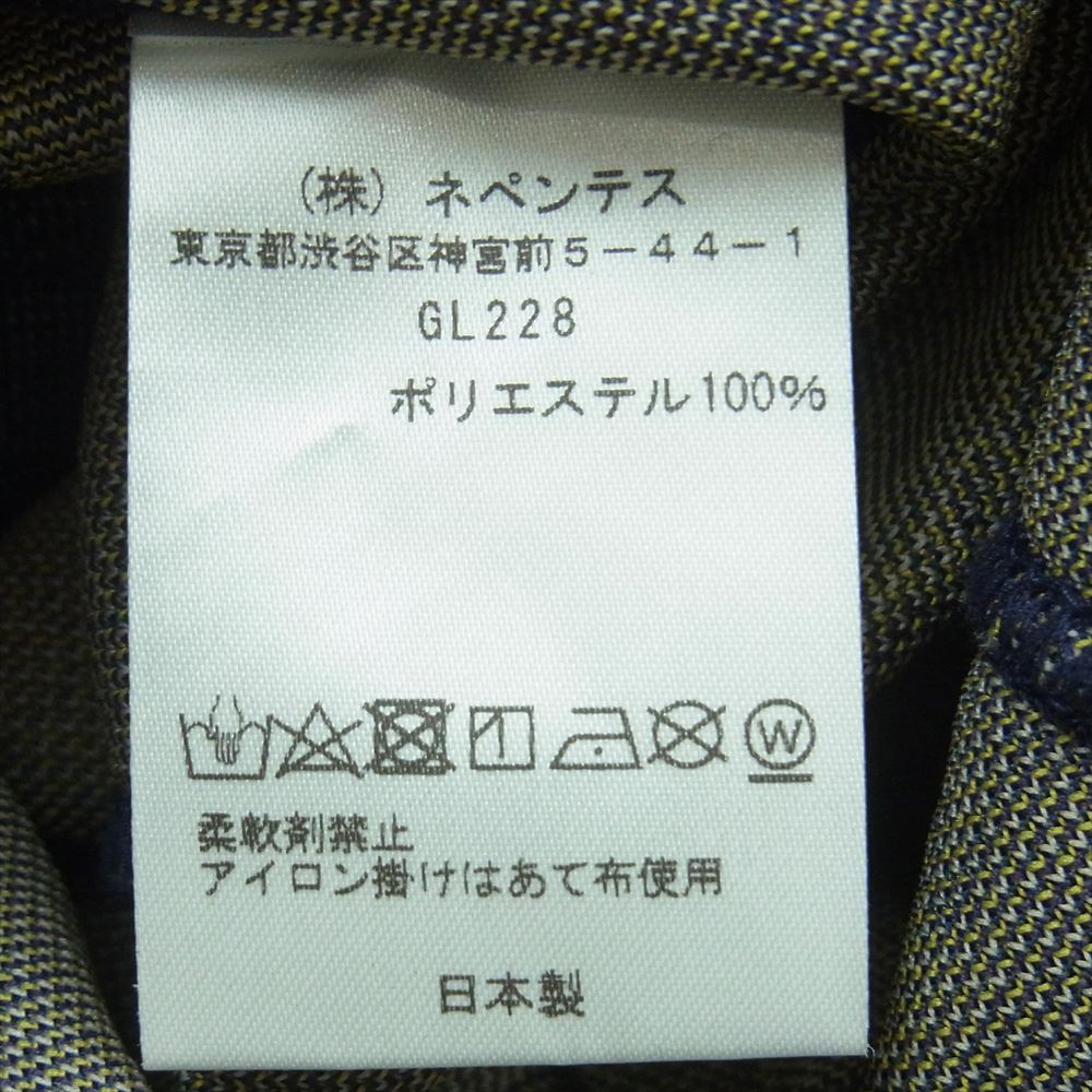 Needles ニードルス GL228 パピヨン 2B テーラード ジャケット ポリエステル 日本製 ネイビー系 M【中古】