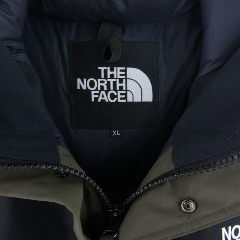 THE NORTH FACE ノースフェイス ND92237 MOUNTAIN DOWN JACKET マウンテン ダウン ジャケット GORE-TEX ゴアテックス モスグリーン系 XL【中古】