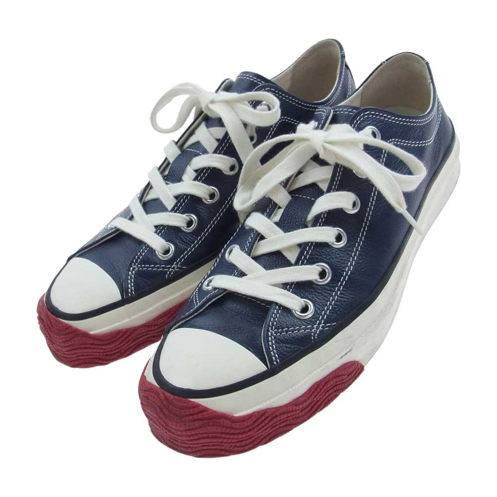 SPINGLE MOVE スピングルムーブ SPM-341 レザー ローカット スニーカー ネイビー系 L【中古】