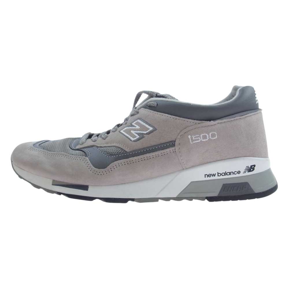 NEW BALANCE ニューバランス M1500PGL スエード スニーカー グレー系 US8.5【中古】