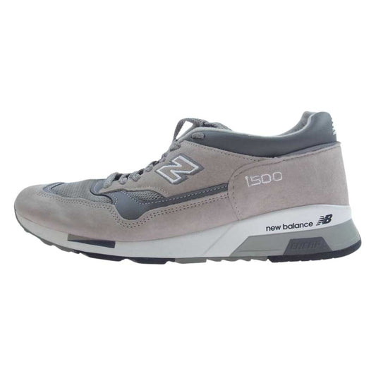 NEW BALANCE ニューバランス M1500PGL スエード スニーカー グレー系 US8.5【中古】