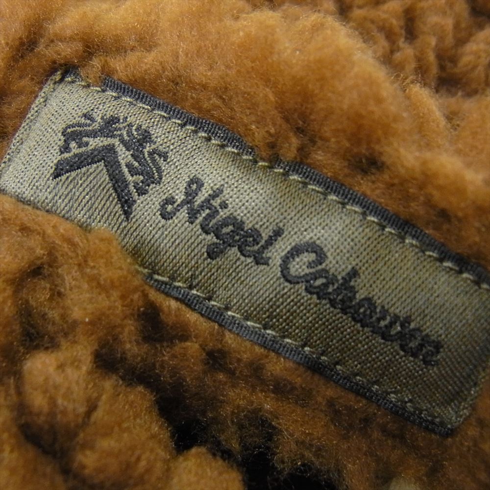Nigel Cabourn ナイジェルケーボン 8043-00-70015 REVERSIBLE DECK VEST リバーシブル ボア デッキ ベスト カーキ系 46【中古】