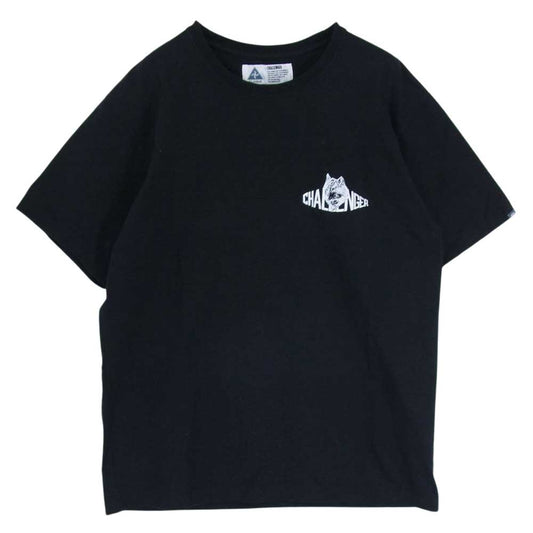 CHALLENGER チャレンジャー WOLF LOGO TEE ウルフ ロゴ プリント Tシャツ ブラック系 XL【中古】