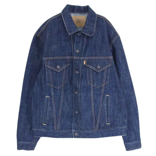 STANDARD CALIFORNIA スタンダードカリフォルニア SD Denim Jacket 3rd デニム トラック ジャケット インディゴブルー系 44【中古】