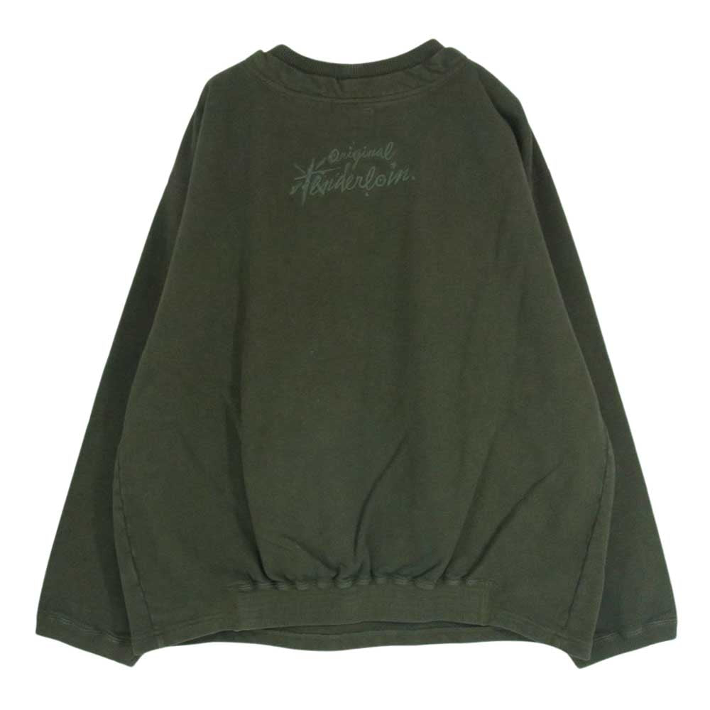 TENDERLOIN テンダーロイン 20AW CREWNECKSWEAT ウォッシュ加工 クルーネック スウェット グリーン系 L【中古】