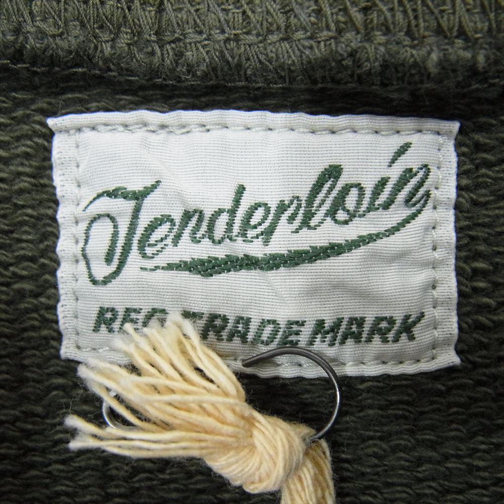 TENDERLOIN テンダーロイン 20AW CREWNECKSWEAT ウォッシュ加工 クルーネック スウェット グリーン系 L【中古】