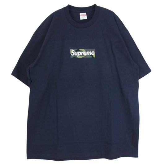 Supreme シュプリーム 23AW Box Logo Tee ボックス ロゴ カモボックス 迷彩 半袖 Tシャツ  ネイビー系 XL【新古品】【未使用】【中古】