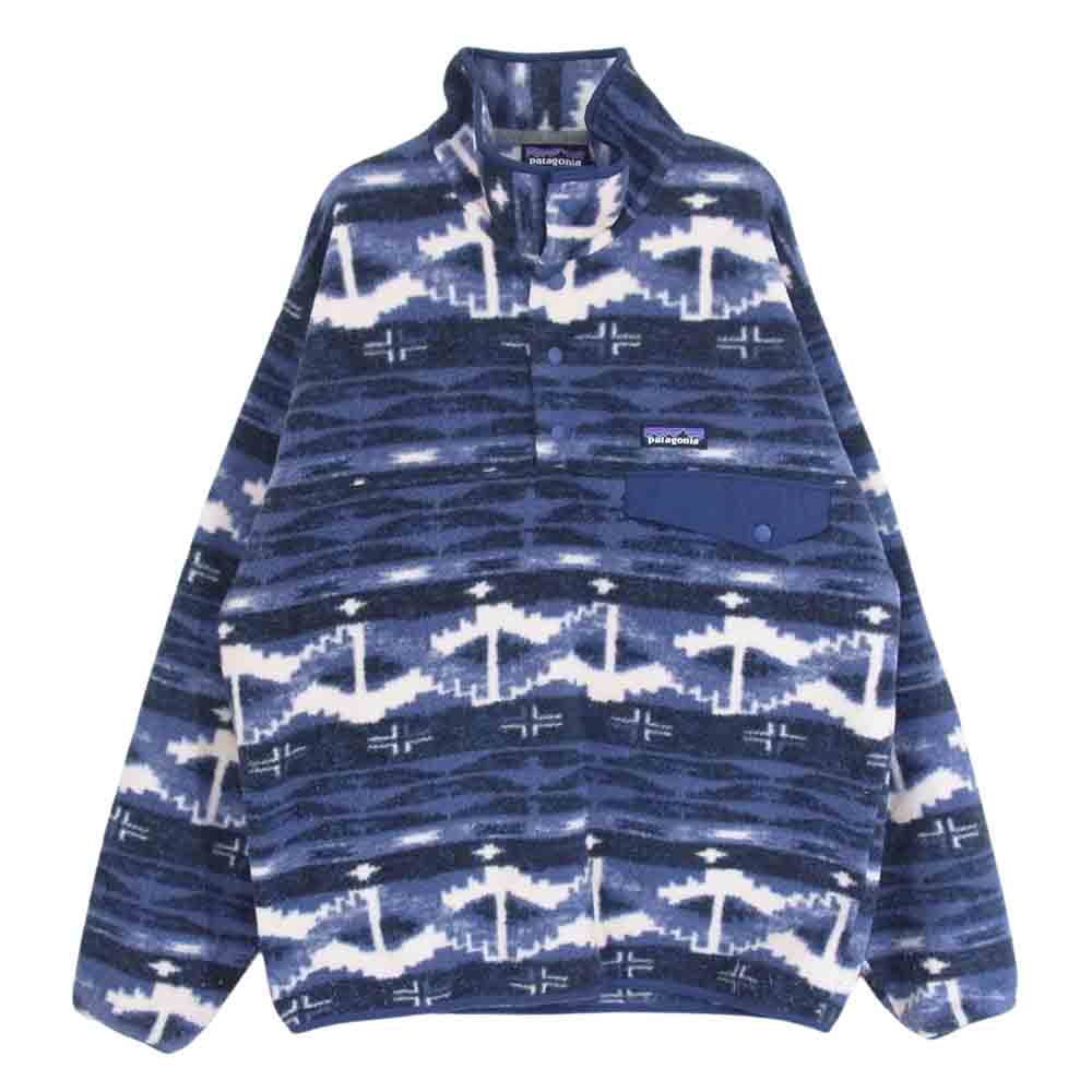 patagonia パタゴニア 18AW 25450 SYNCHILLA SNAP T PULLOVER シンチラ ハーフスナップ プルオーバー フリース ジャケット ネイビー系 L【中古】