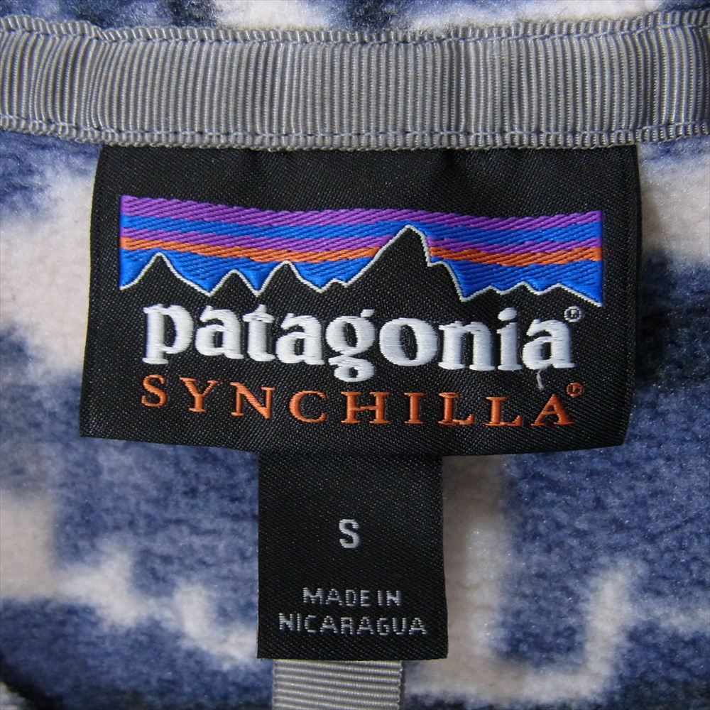 patagonia パタゴニア 18AW 25450 SYNCHILLA SNAP T PULLOVER シンチラ ハーフスナップ プルオーバー フリース ジャケット ネイビー系 L【中古】