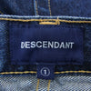 DESCENDANT ディセンダント 1995 WIDE BAGGY JEANS ワイド バギー ジーンズ デニム パンツ インディゴブルー系 1【中古】