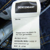 DESCENDANT ディセンダント 1995 WIDE BAGGY JEANS ワイド バギー ジーンズ デニム パンツ インディゴブルー系 1【中古】