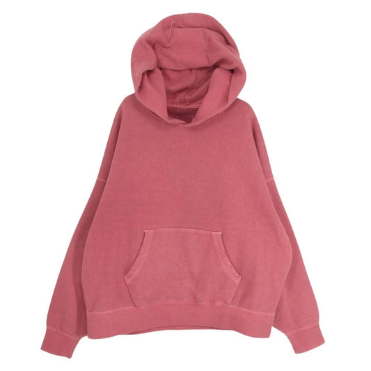VISVIM ビズビム 23SS 0123105010015 AMPLUS SB HOODIE PO UD アンプラス プルオーバー フーディー パーカー レッド系 2【美品】【中古】