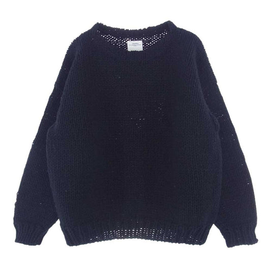 VISVIM ビズビム 22AW 0122205012002 AMPLUS BOATNECK HAND-KNIT アンプラス ボートネック ハンド ニット セーター ブラック系 2【中古】