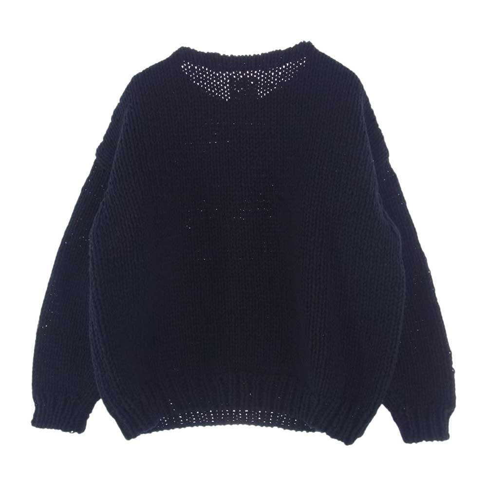 VISVIM ビズビム 22AW 0122205012002 AMPLUS BOATNECK HAND-KNIT アンプラス ボートネック ハンド ニット セーター ブラック系 2【中古】