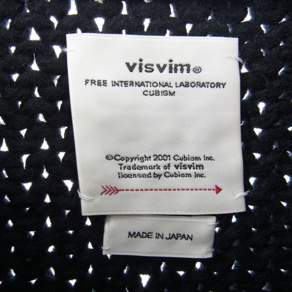 VISVIM ビズビム 22AW 0122205012002 AMPLUS BOATNECK HAND-KNIT アンプラス ボートネック ハンド ニット セーター ブラック系 2【中古】