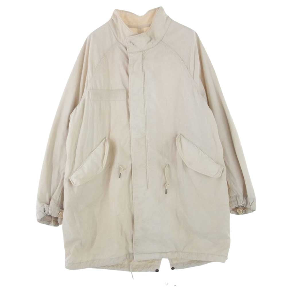 VISVIM ビズビム 22AW 0122205013008 SIX-FIVE FISHTAIL PARKA  M-65 フィッシュテール モッズ ミリタリー コート オフホワイト系 1【中古】