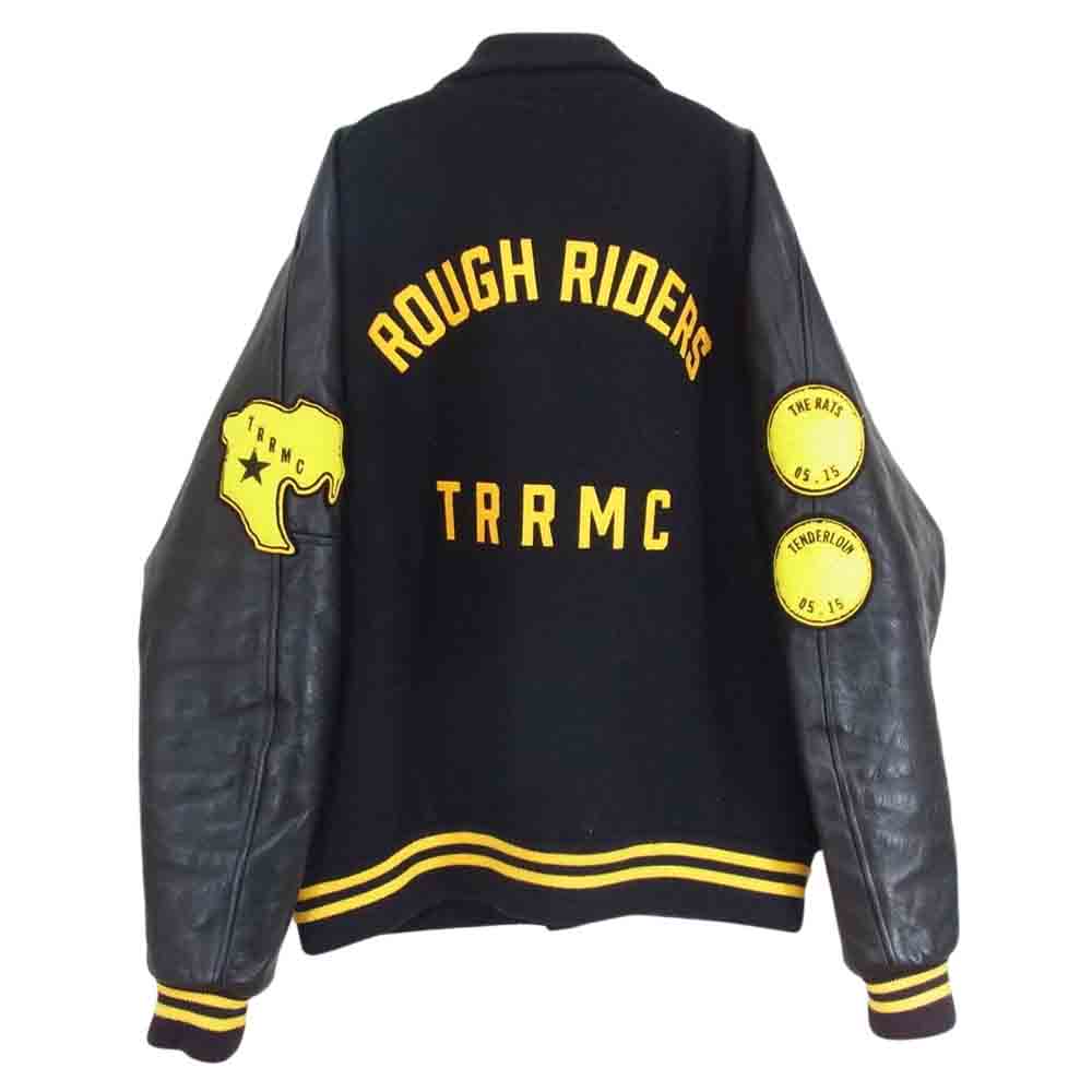 TENDERLOIN テンダーロイン 15’RJ-1106 × RATS ラッツ AWARD JACKET アワード ジャケット ブラック系 XL【中古】