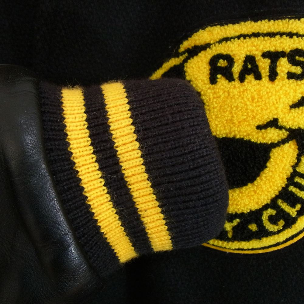 TENDERLOIN テンダーロイン 15’RJ-1106 × RATS ラッツ AWARD JACKET アワード ジャケット ブラック系 XL【中古】