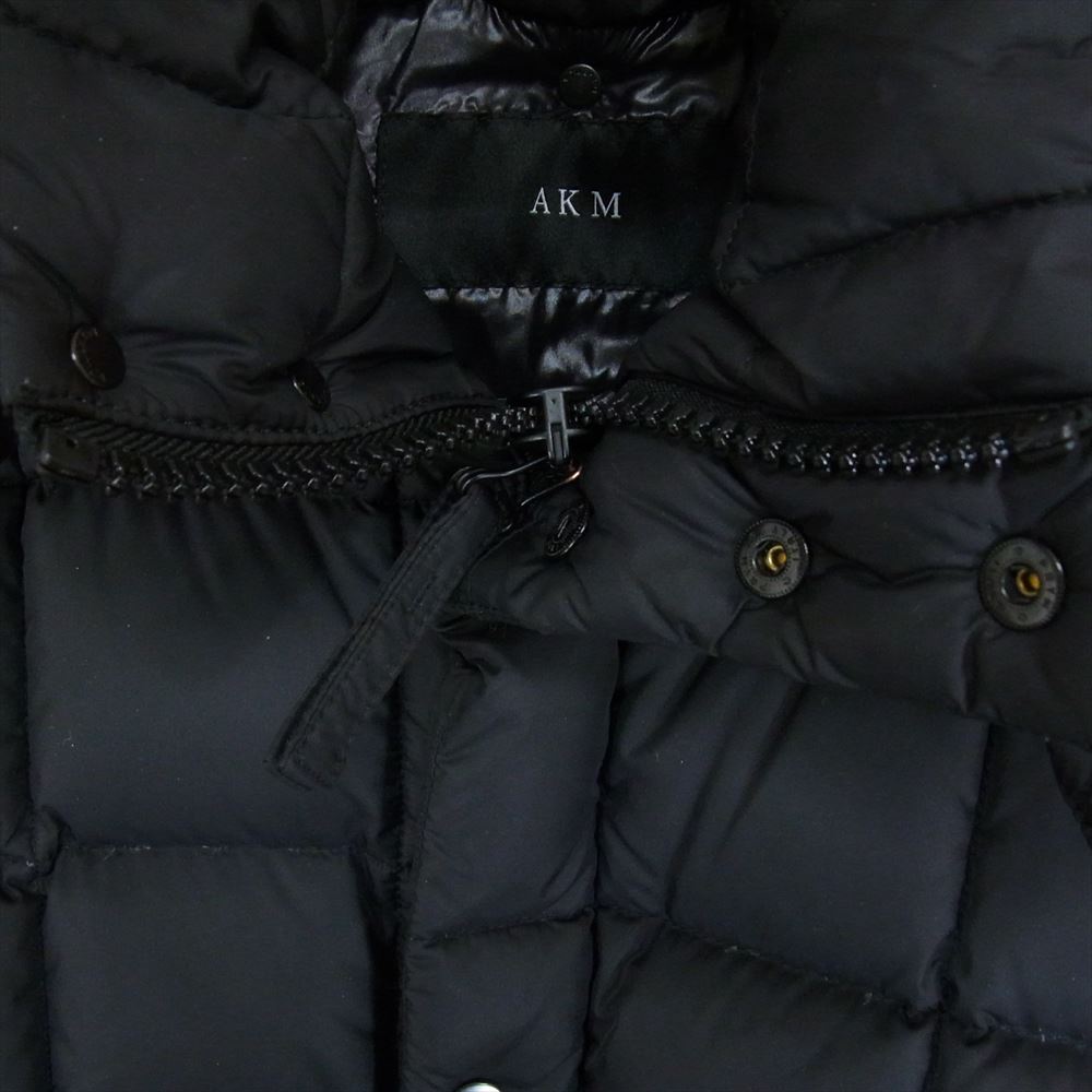 AKM エイケイエム DUVETICA デュベティカ AD001 NYL026 NEO SQUARE HOODED ナイロン ダウンジャケット ブラック系 S【中古】