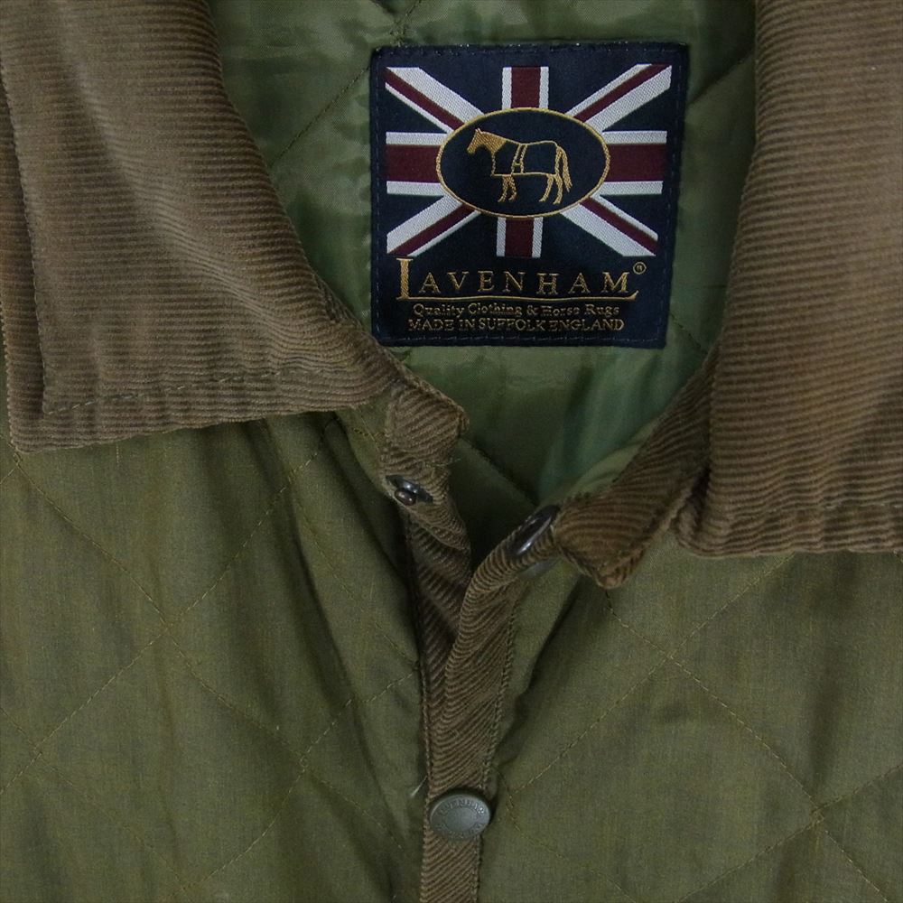 LAVENHAM ラベンハム LVH-17S-TC1 英国製 キルティング ジャケット カーキ系 S【中古】