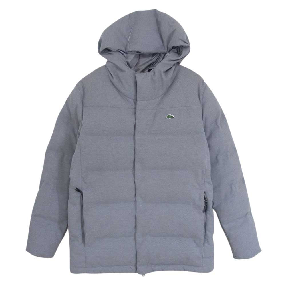 LACOSTE ラコステ BH340EL ピケ ダウン ジャケット グレー系 XS【中古】
