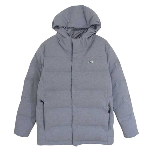 LACOSTE ラコステ BH340EL ピケ ダウン ジャケット グレー系 XS【中古】