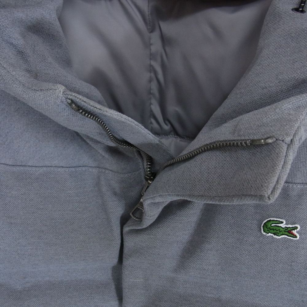 LACOSTE ラコステ BH340EL ピケ ダウン ジャケット グレー系 XS【中古】