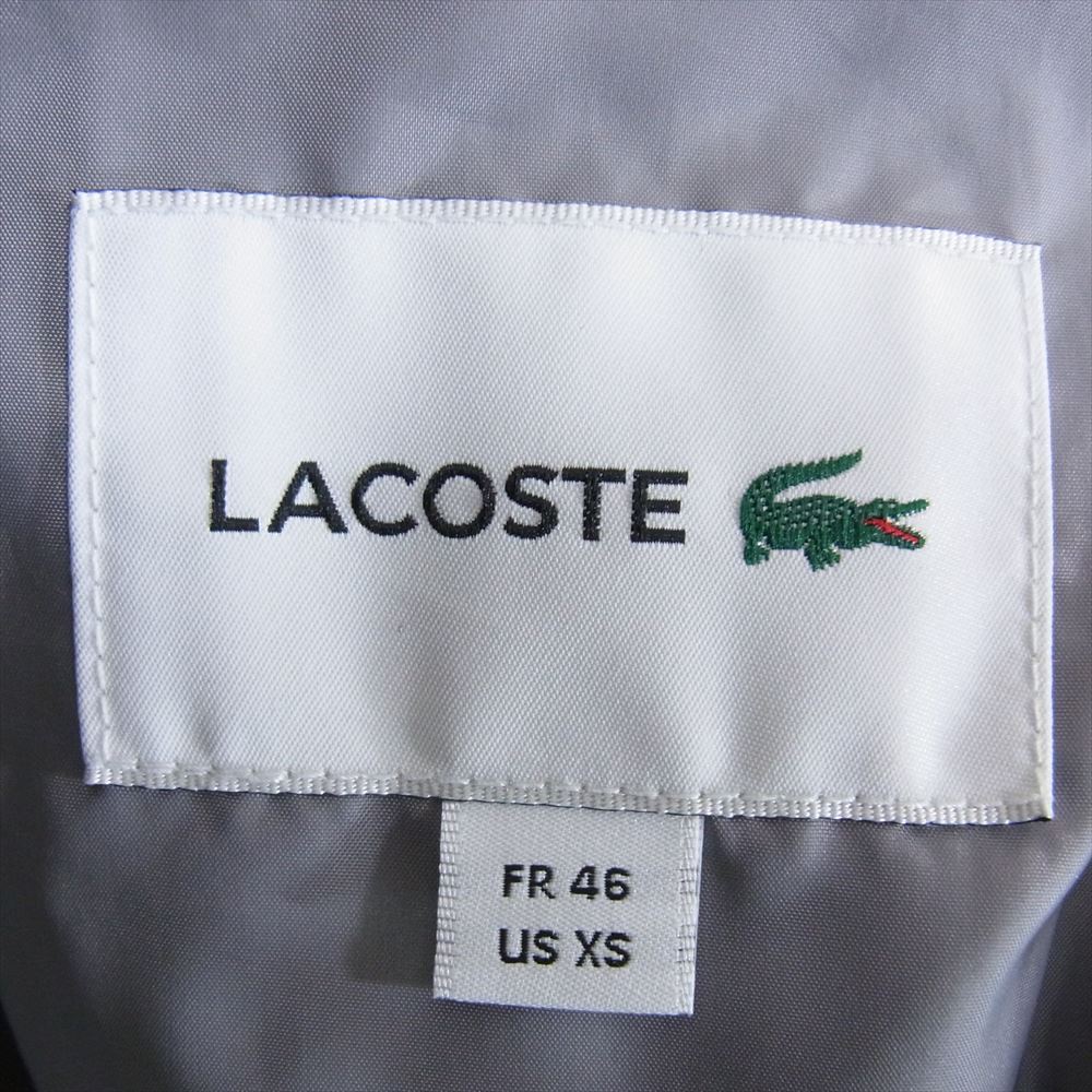 LACOSTE ラコステ BH340EL ピケ ダウン ジャケット グレー系 XS【中古】
