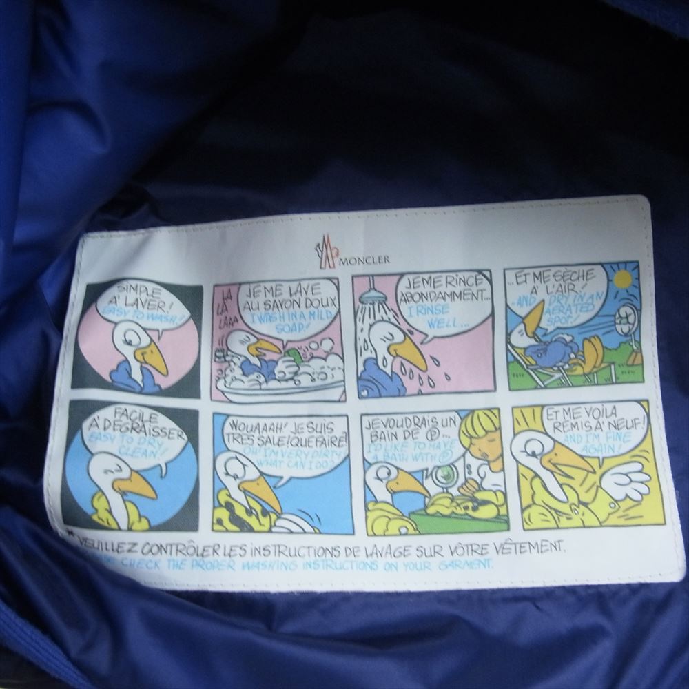 MONCLER モンクレール A20914139305 53329 CHAUVON ナイロン キルティング ダウン ジャケット ネイビー系 2【中古】