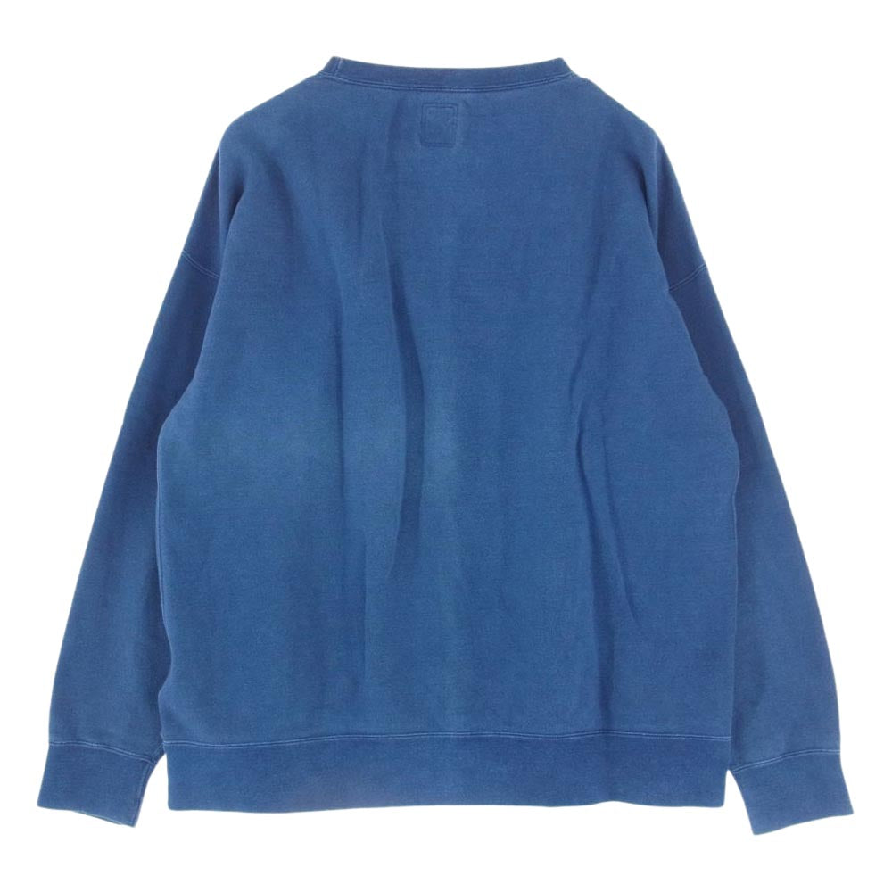 VISVIM ビズビム 0221905010010 21AW ICT限定 JUMBO SWEAT L/S IDG ジャンボ スウェット インディゴ インディゴブルー系 3【中古】
