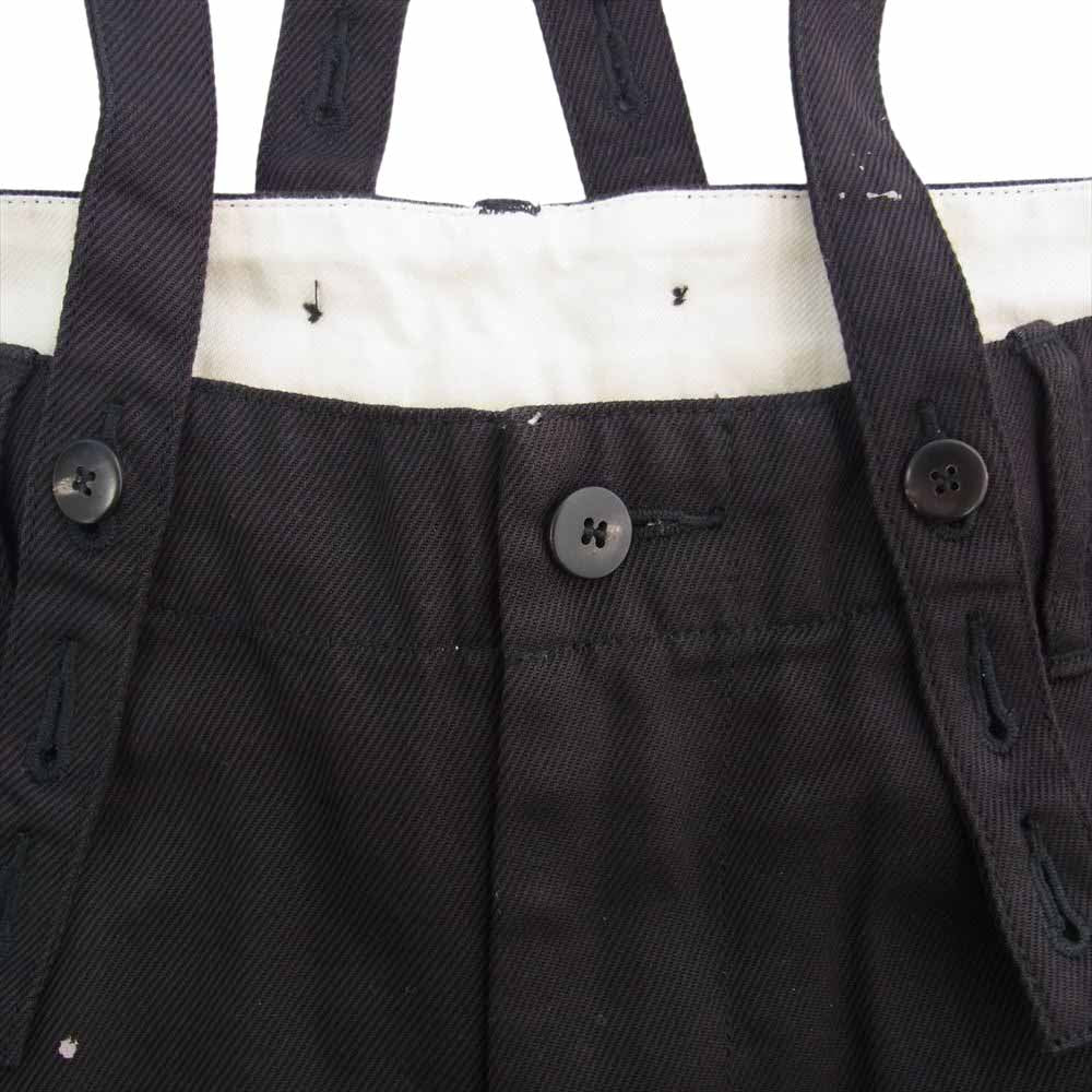 VISVIM ビズビム 0220905008005 20AW ICT限定 CAMUS BRACES PANTS WD ペンキ加工 サスペンダー パンツ ブラック系 2【中古】