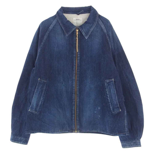 VISVIM ビズビム 0120205006004 20AW SS PEYTON SWING TOP DRY DENIM ペイトン ドライ デニム スイングトップ ジャケット インディゴブルー系 3【中古】