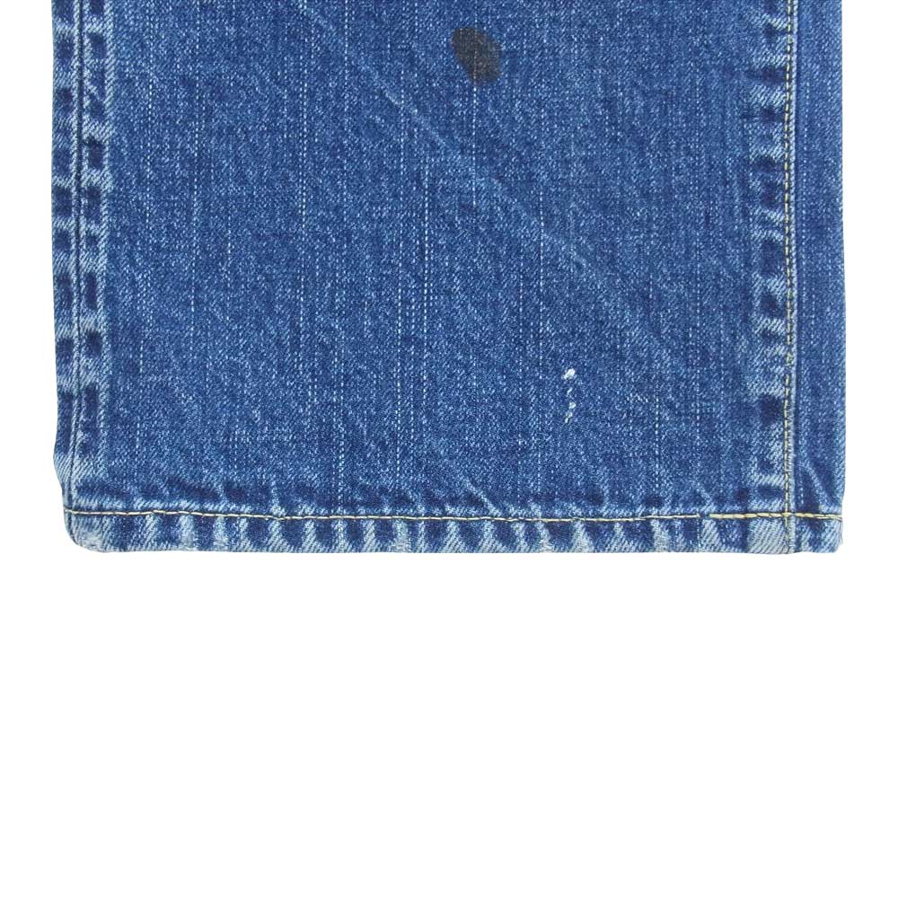 VISVIM ビズビム 0118205005045 18AW FLAGSHIP STORE EXCLUSIVE SOCIAL SCULPTURE DRY DENIM 4 ダメージ ペイント 加工 ソーシャル スカルプチャー ドライ デニム インディゴブルー系 L【中古】