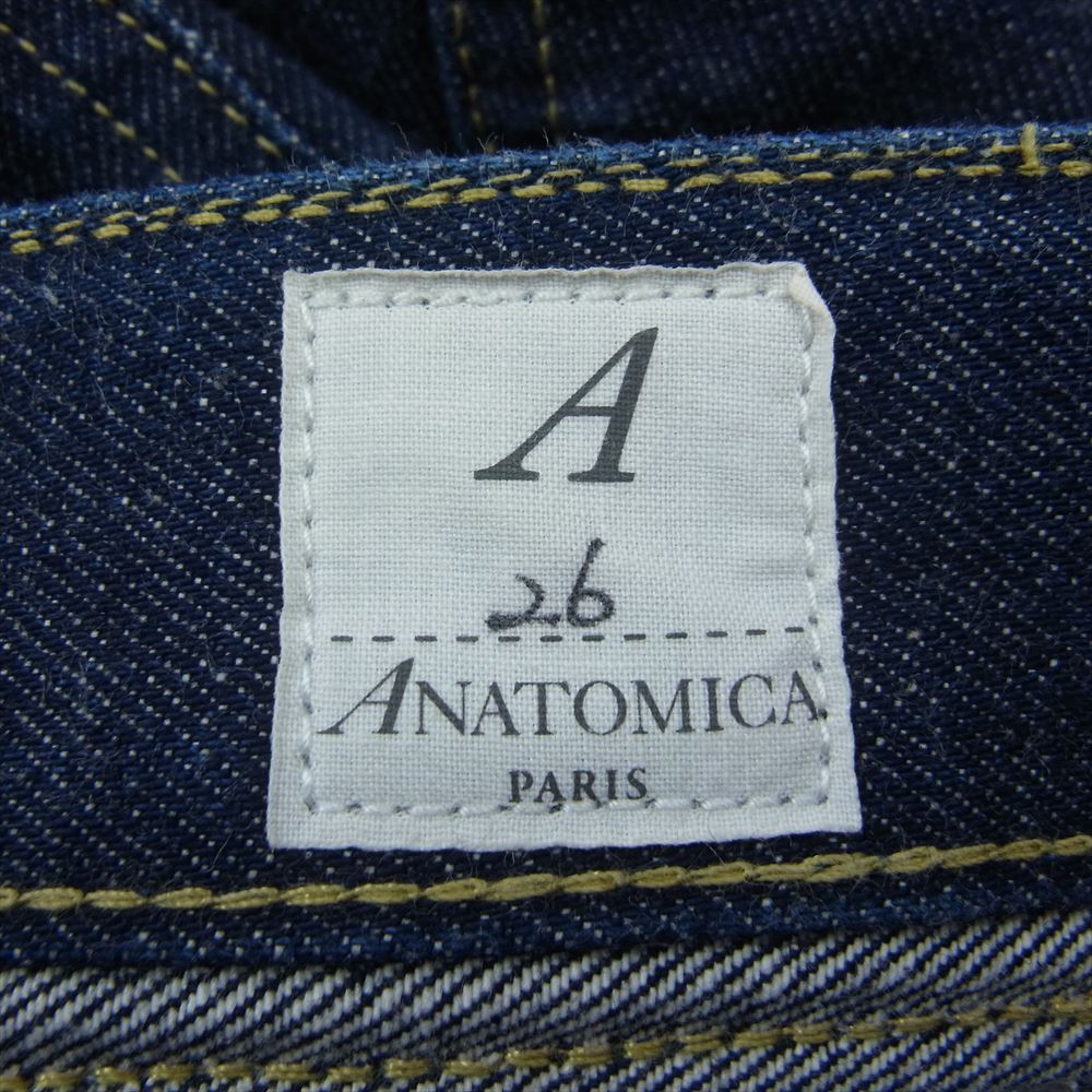 ANATOMICA アナトミカ 531-522-01 W18 MARILYN2 マリリン ハイウエスト テーパード デニム パンツ インディゴブルー系 26【中古】
