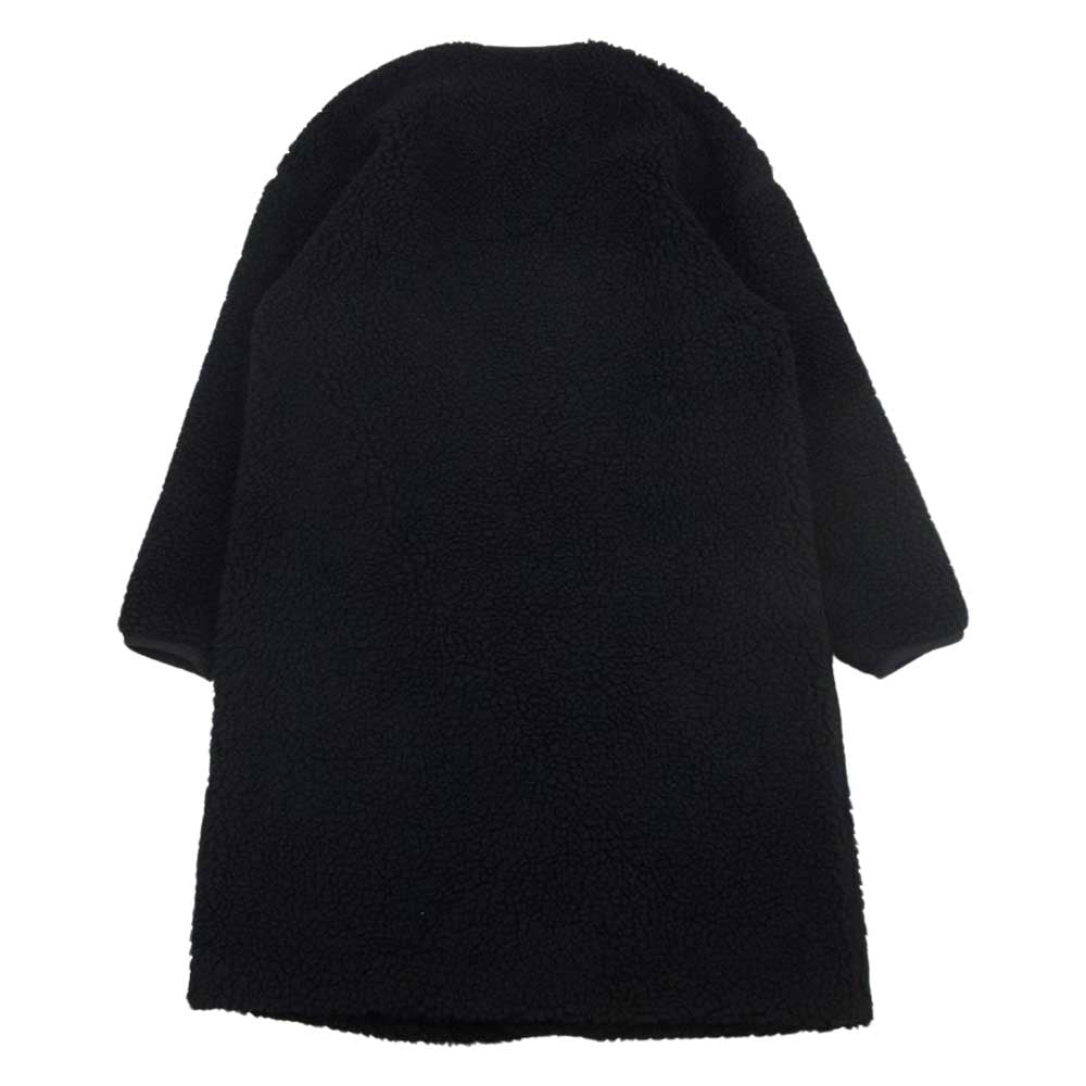 HYKE ハイク 20AW 202-17175 FAUX SHEARLING COAT シャーリング コート ボアフリース ノーカラー  ブラック系 1【中古】