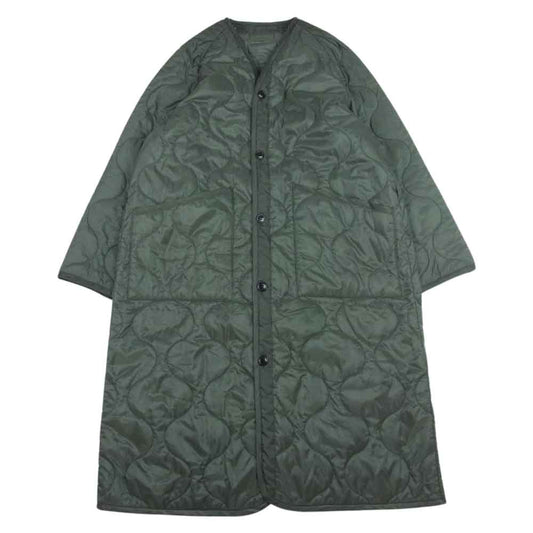 HYKE ハイク 21AW 212-17316 QUILTED LINER COAT キルティング ライナーコート カーキ系 S【中古】